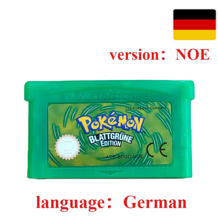 GBA Game Pokemon Series 32 Bit Video Game Cartridge Console Card Pokemon Emerald Ruby FireRed LeafGreen Sapphire Multi-language