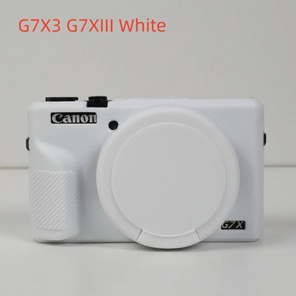 Camera Soft Silicone Skin Cover For Canon G7XII G7X2 G7X Mark 2 G7X3 Body Rubber Case Bag For G7 X Mark III With Lens Protector