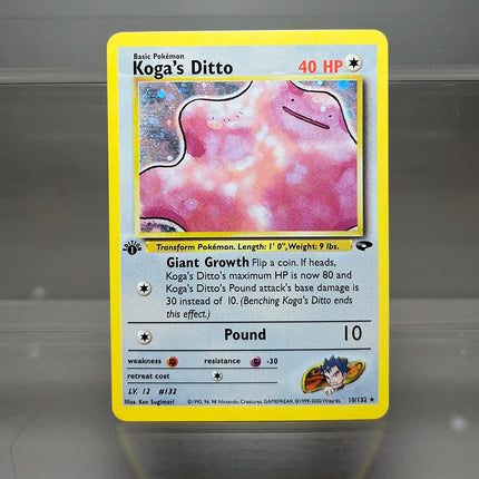 PKM Cards 1st Edition Gym Challenge 1996 Base Set Single Foil Cards Mewtwo Gengar Raichu Game Collection Cards PTCG Proxy Cards