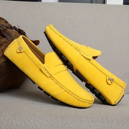 New Men Casual Shoes Fashion Men Shoes Genuine Leather Men Loafers Moccasins Slip On Men's Flats Male Driving luxury shoes
