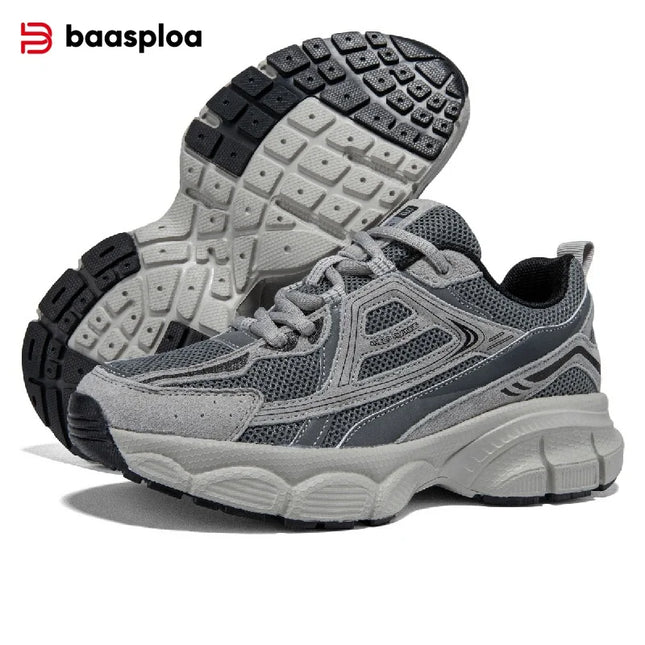Baasploa Women Running Shoes Lightweight Breathable Sport Shoes Female Comfort White Casual - view 7
