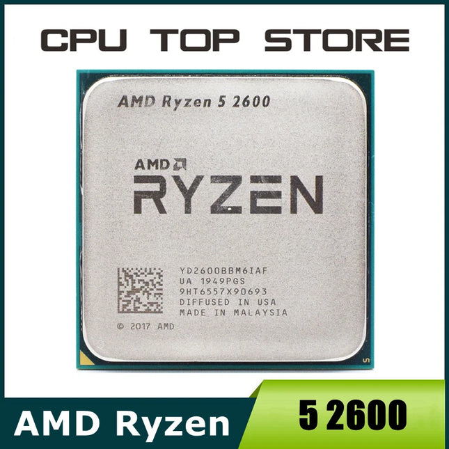 AMD Ryzen 5 R5 2600 3,4 GHz 6-Kern 12-Thread CPU Prozessor Sockel AM4