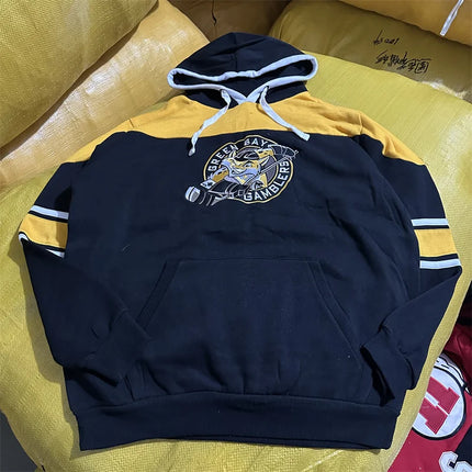 NCAA Embroidered American Casual Dance Basketball Hoodie Loose Vintage Sweatshirt Youth Winter Fashion Streetwear