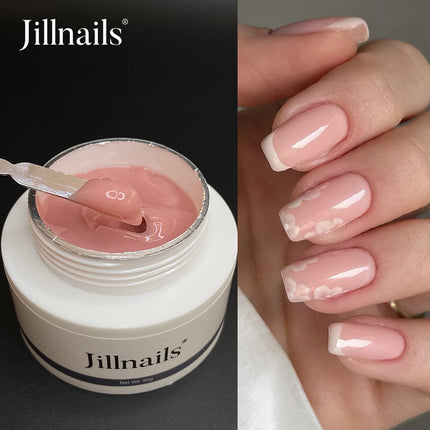 Jillnails Jelly Gel Nails Builder UV Gel 50g for Nail Extension Hard Soft Cream UV Led 50ml