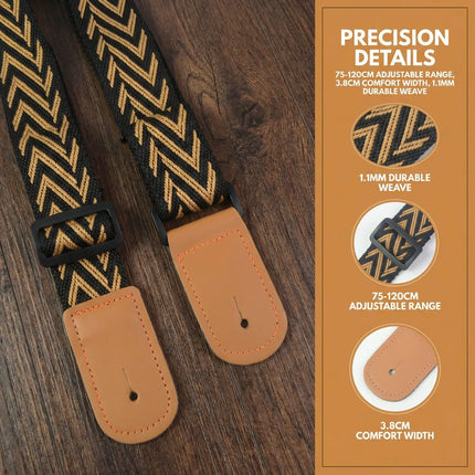 Ukulele Strap, Adjustable Guitar Strap, Bohemian Style Guitar Strap