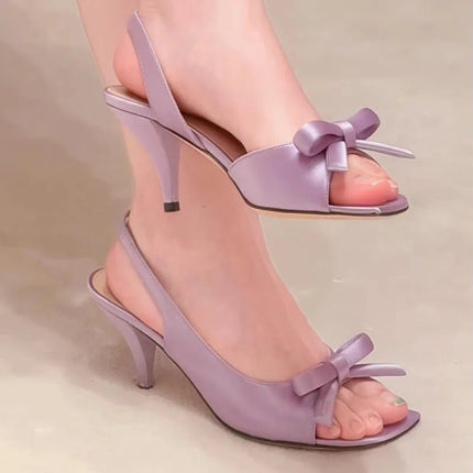 Fashion Designer Women's Shoes Elegant French High Heeled Sandals for Woman Exquisite Round Head Casual Shoes Sandalias De Mujer