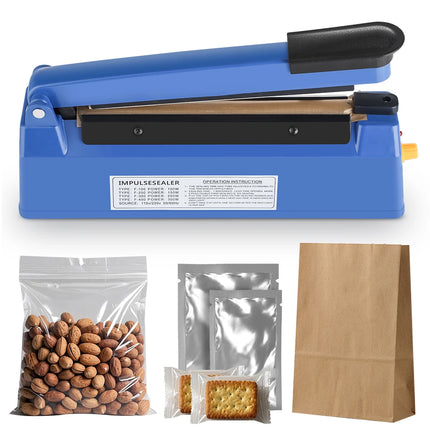 200mm 110/220V Heat Seal Machine Household Impulse Vacuum & Power Suction Food Meat Plastic Bag Sealer Kitchen Fruit Storage