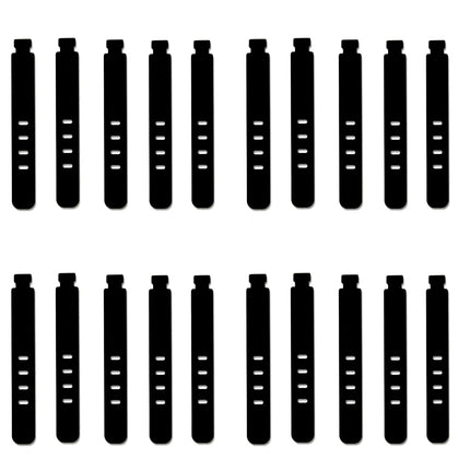 20/12/4PCS Cable Ties Cord Organizer Management Silicone Wire Holder Straps Zip Clips Reusable Tie Wraps Keeperwinder Rubber