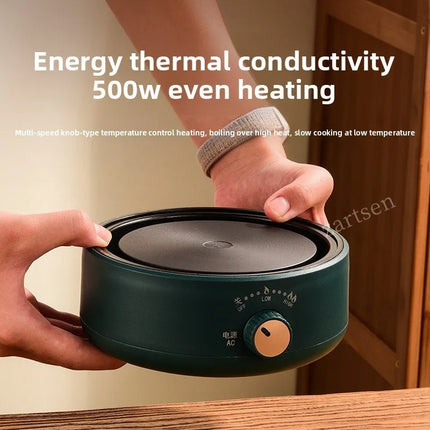 Electric Cookware Heating Base 500W Electric Heater Coffee Stove Home Manual Adjustable temperature Cooking Heater