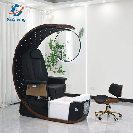 XinSheng Pedicure Chair Salon Chairs SPA Furniture Back Massage Chair Pedicure Stool Nail Sofa Couch Foot Bath Foot Soaking