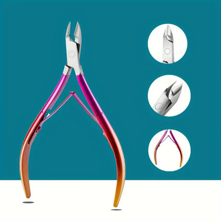 1Piece Cuticle Nipper, Premium Stainless Steel Cuticle Trimmer for Manicure & Pedicure at Home/Spa/Salon