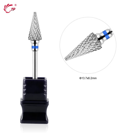 TP Tungsten Steel Nail Drill Bits Rotary Cuticle Clean Electric Nail Drill for Manicure Pedicure Burrs Remover Nail Accessories