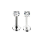 S1-2pcs-silvery / 6MM