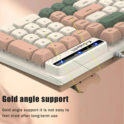 K-Snake KM100 Wired Fashion Keyboard and Mouse Set USB Laptop Office Universal Keyboard and Mouse Set - product image from BS