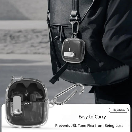 New Electroplated Lock Buckle Bluetooth Headset Case: Compatible With For JBL Mini Bean / TUNE FLEX Anti-drop Protective Cover
