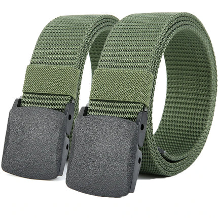 Military Automatic Buckle Nylon Belt Outdoor Hunting Multifunctional Tactical Canvas Belt High Quality Men Belt