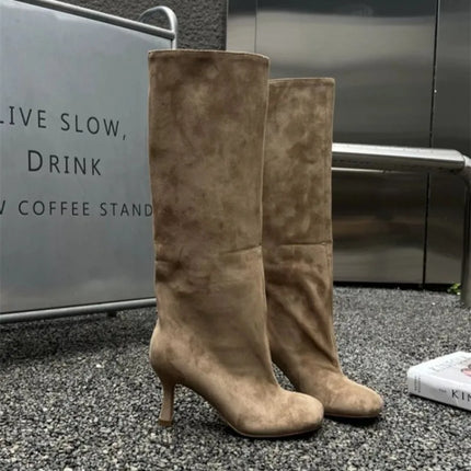 2026 Autumn and Winter New High Heels Four Seasons High Top Knight Boots