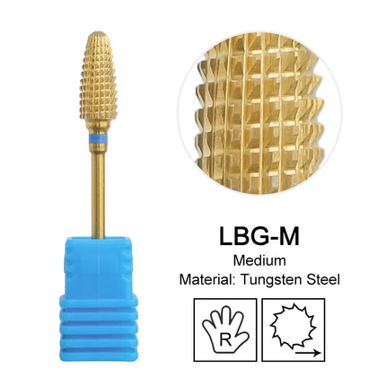 Tapered Barrel Nail Drill Bits Carbide Nails Grinding Head Milling Cutter 4XC Hard Soft Gel Removal Polishing DIY Tools