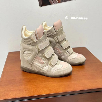 2026New Women's Shoes 7cm Inner Height-increasing Sport Shoes Fashion High-top Casual Shoes Women's Sneakers Zapatillas De Mujer