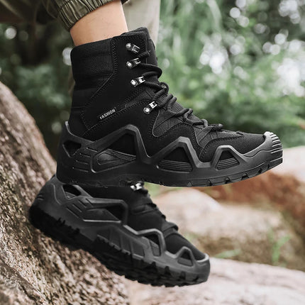 Men's Outdoor Hiking Shoes Hiking Boots Men Tactical Military Boots Denim Safety Work Shoes Outdoor Hiking Boots Training Shoes