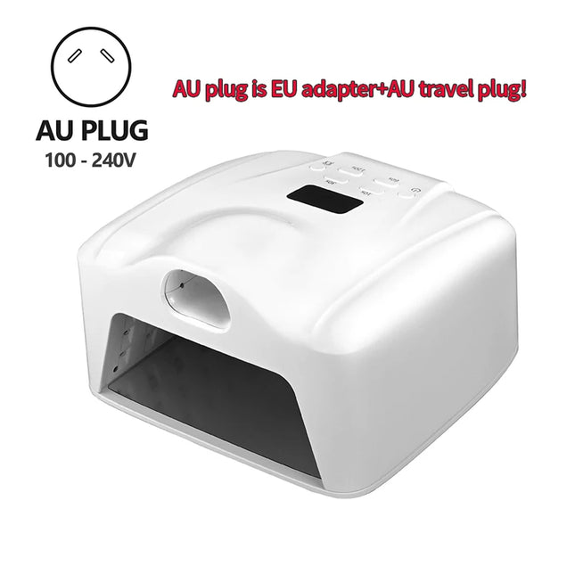Secador de uñas LED UV de doble uso con sensor inteligente automático, lámpara de uñas, luz de secado de gel de curado rápido, lámpara de manicura y pedicura para herramientas de salón en casa