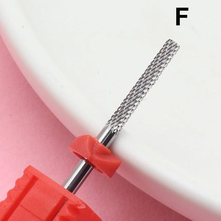 1Pcs Safety Nail Drill Bits,3/32" Tungsten Carbide Cuticle Drill Bits,Two Way Rotate For Nail Bed File Dead Skin Nail Prepare Cl