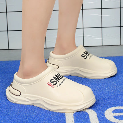 Men Kitchen Shoes Professional Chef Clogs Oil-Proof Doctor Shoes High Quality Garden Clogs Waterproof Plus Size for Pet Workers