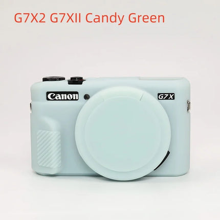 Camera Soft Silicone Skin Cover For Canon G7XII G7X2 G7X Mark 2 G7X3 Body Rubber Case Bag For G7 X Mark III With Lens Protector