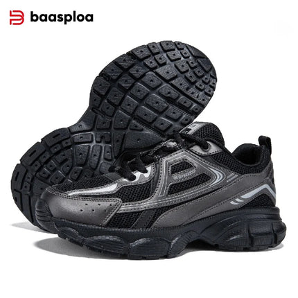 Baasploa Women Running Shoes Lightweight Breathable Sport Shoes Female Comfort White Casual Sneakers Height Increase Cushioning