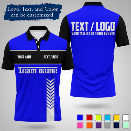 Personalized Sports Polo Shirt Custom Name And Logo Printed Quick Drying Short Sleeve Jersey For Team Uniform Outdoor Activities
