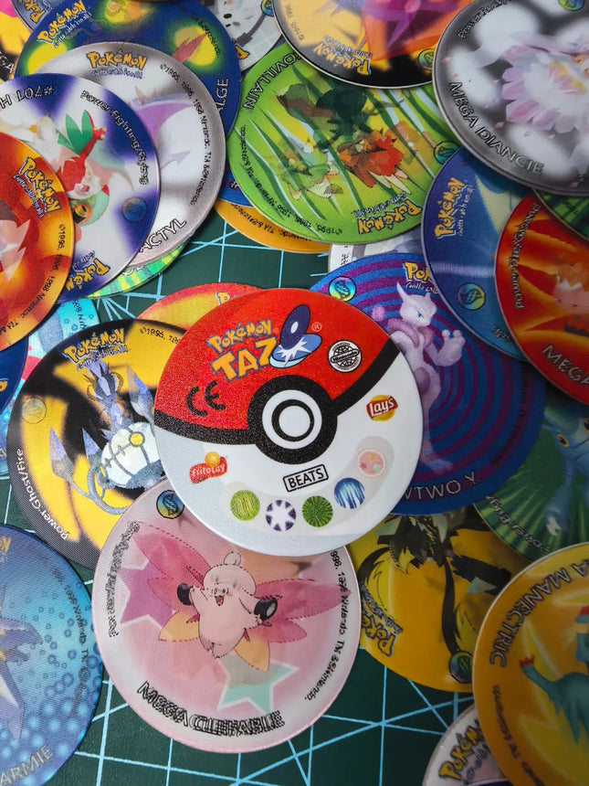 10-90 Stk. 3D-Flip-Pokémon ZA Mega-Entwicklung Tazos Komplettset Lentikuläre runde Pogs Öko-Plastik 4 cm Anime Sammelspielkarten