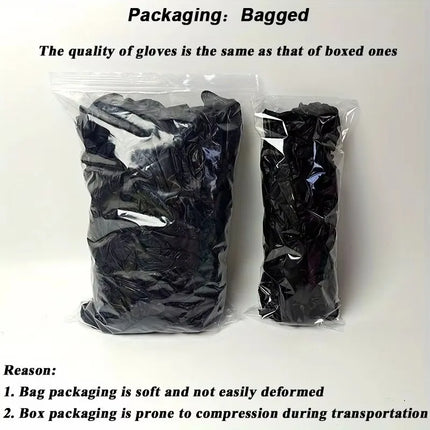 30/60/100PCS Disposable Black Nitrile Gloves Black Nitrile Gloves Cleaning Hairdressing Pet Tattoo Bathing Dishwashing