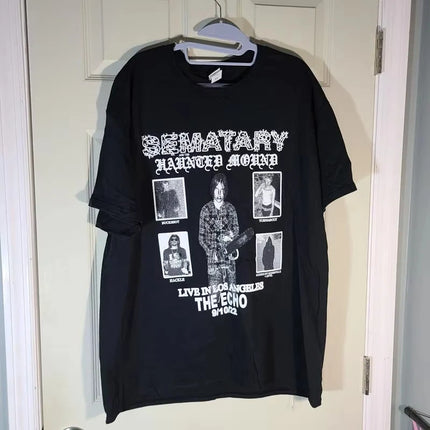 SEMATARY and The Haunted Mound Sz XL Drain Gang Bladee Live in Los Angeles LA Clothing on Sale Luxury Clothes