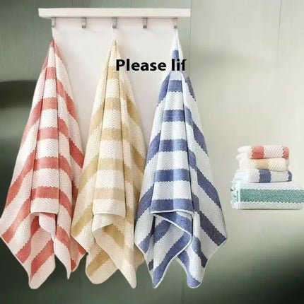 Coral Fleece Towels Thick Bath Towel Strong Water Absorption And Quick Drying Non Shedding Durable Suitable For Families Beaches