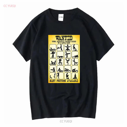 Wanted Kamasutra Position  White Men T Shirt D403 vintage Washed Stylish Slightly graphic fashion Comfortable designer clothes
