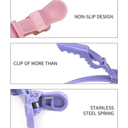 6PCS Alligator Hair Clips Hairdressing Clamps Claws Section Clip Barber Crocodile Hairpin Salon Styling Tools Hair Accessories