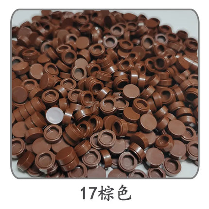 1000pcs/lot Tile 1x1 Round 98138 Special Brick MOC Building Block Small Particle Bricks Parts Compatible with 98138 LOGO Toys