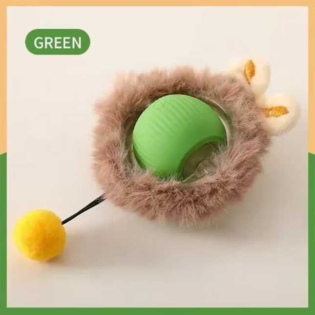 Cat Interactive ball Toy, Automatic Rolling Ball with Tail, Rechargeable Smart Pet Interactive Toy - product image 7