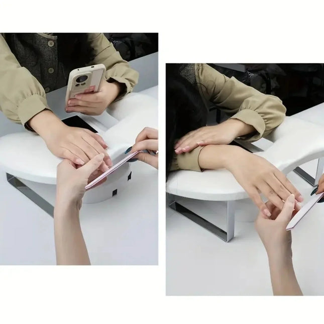 Cojín de manicura con reposabrazos grande, almohada de mano suave de mariposa rusa, herramienta especial para manicuristas