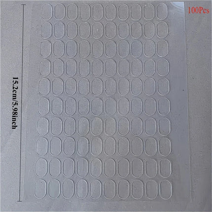 YITAPE 200PCS Transparent Double Sided Tape Waterproof Seamless Adhesive Pads for Poster Photo Frame Car Home Office Decoration