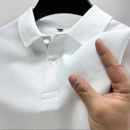 Men's Sports Style Short Sleeved Polo Shirt, Houston Badge Print Retro Outfit for Men's and Women's Daily Wear
