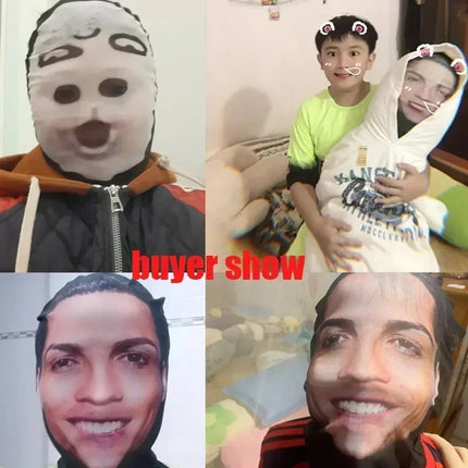 New 3D  Funny Elastic Realistic Celebrity Mask Visualized Masks Full Face Cosplay Balaclava Halloween Party Props Headcovers