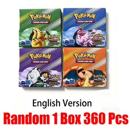 360Pcs Pokemon Card Whole Set MEGA EVOLUTION Ascended Heroes TCG Expansion Booster Box Trade Card 36 Pack Box English Version