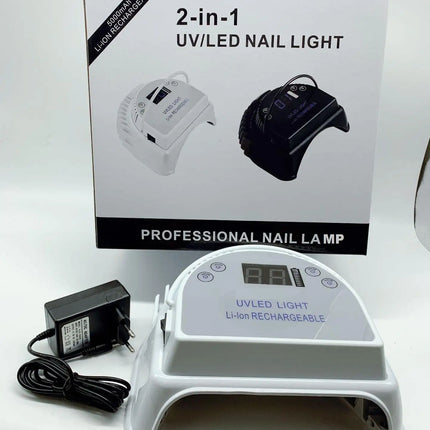 2025 Popular Nail Salon Product Rechargeable Quick-drying UV/LED Dual Light for Nails Art