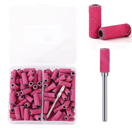 3mm 80pcs Mini Zebra Nail Sanding Bands Electric Machine Nail Drill Bits UV Gel Acrylic Polish Remover For Nails Accessory Tool