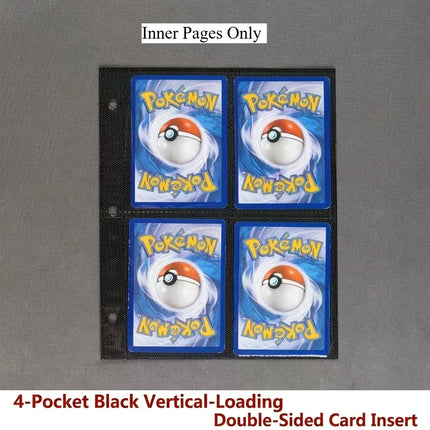 Pokemon 4or9 Pocket Card Album Binder Pokemon Verzamelmap 400or900 Capacity Trading Card Storage BookPU Cover Cartoon Gift