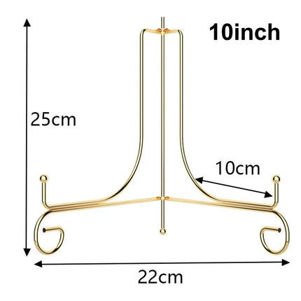 Iron Foldable Metal Plate Display Easel Stand Book Picture Frame Holder Kitchen Counter Home Decoration Storage Rack