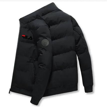 New 2026 Autumn/winter Men's Short Jacket, Fashionable Outdoor Casual Stand-up Collar Zipper Men's Cotton-padded Jacket