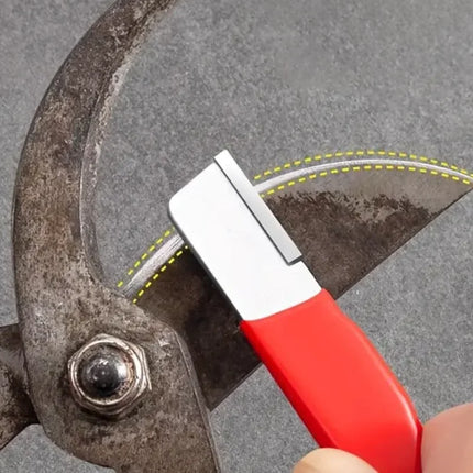 “Precision Edge” Professional Kitchen Knife Sharpener - Tungsten and Diamond Ceramic Whetstone for All Blades, Including Garden Scissors