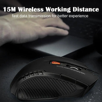 2.4G Wireless Mouse 1600DPI Optical Mouse Gamer for Computer 6 Buttons Wireless Mice with USB Receiver for PC - product image